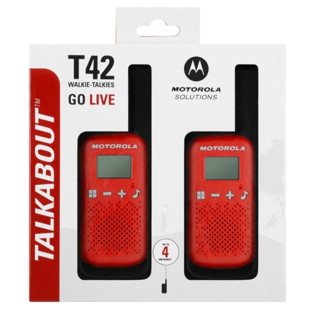 Talkie walkie MOTOROLA TLKR-T42 WE TWIN PACK rouge