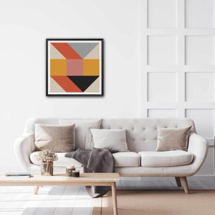 Affiche diamonds and composition Affiche + cadre en bois - Noir