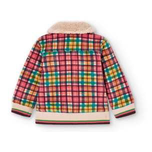 Chaqueta polar cuadros de bebé niño