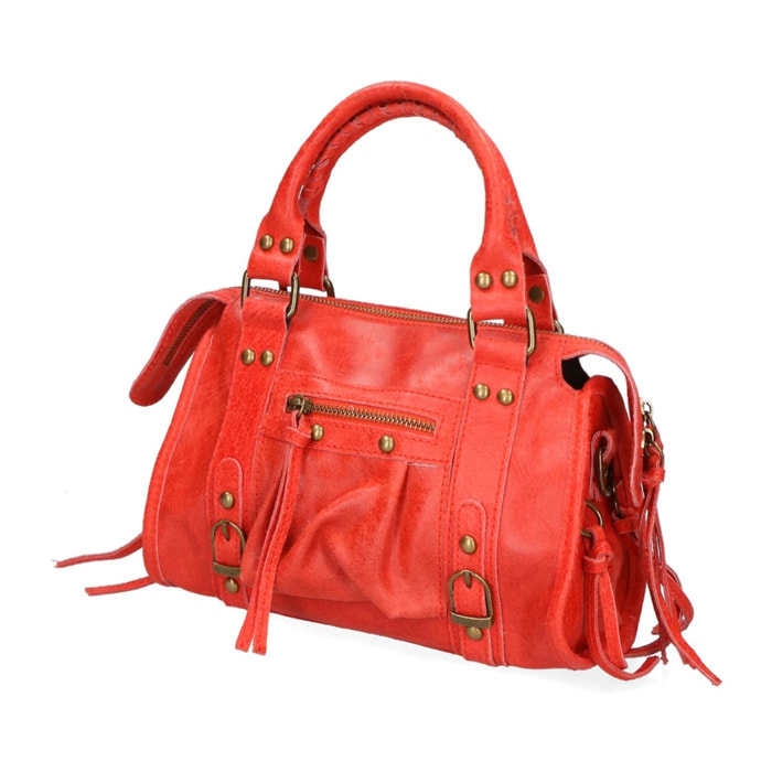 Borsa a spalla da donna - Modello Erisia - Vera pelle - 25.0 x 15.0 x 10.0 cm
