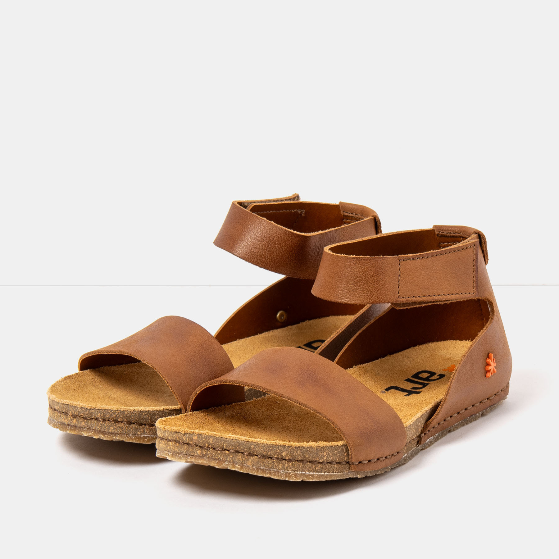 Sandalias 0382 ROMA CUERO/ CRETA color Cuero