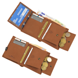 Cartera Hombre Piel Skpat Vintage Marron