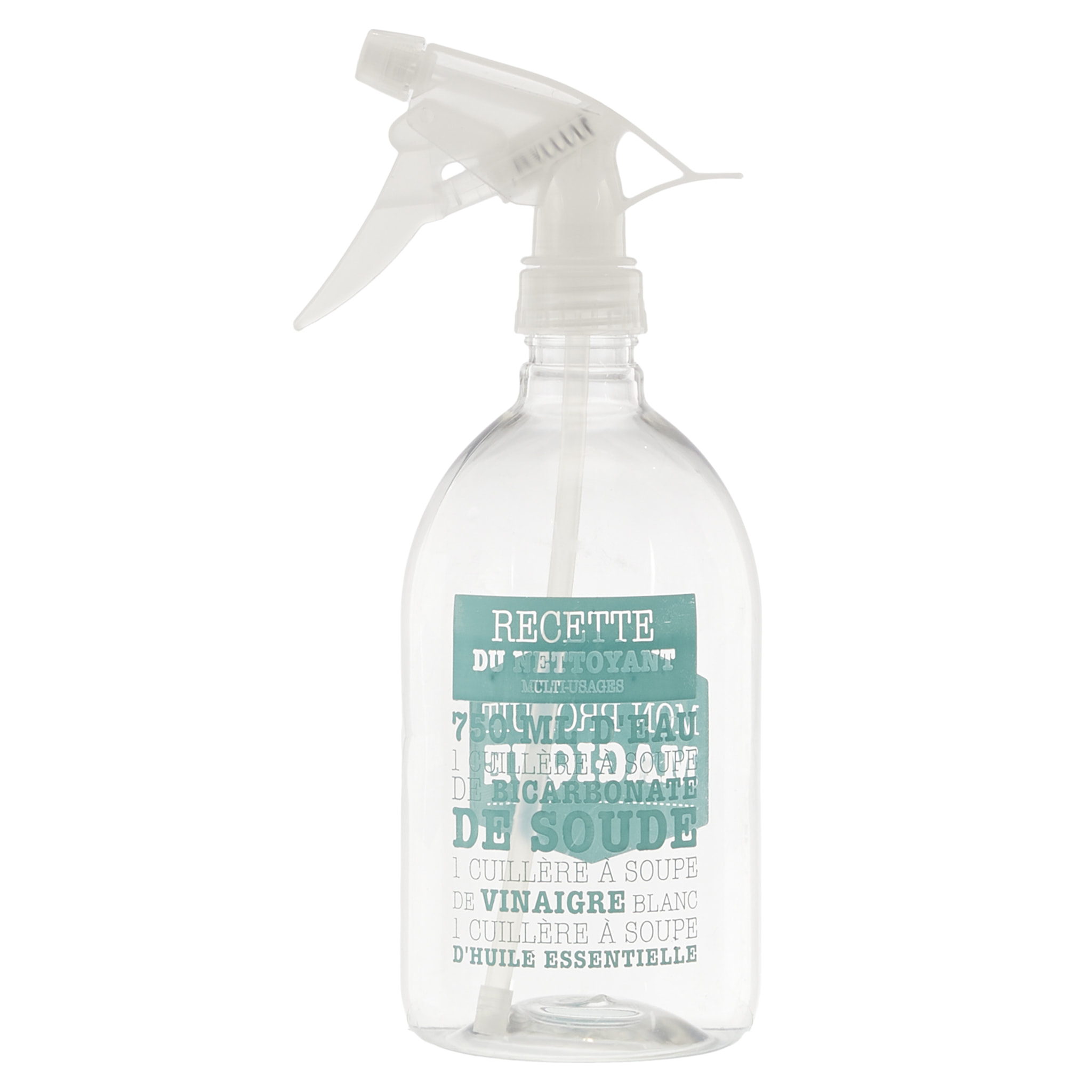Bouteille Spray - JE CHERCHE UNE IDEE - 750ml - Dégraissant - Vert et Transparent