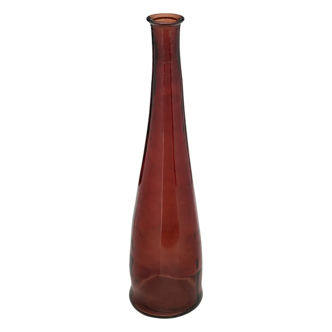 Vase long "Uly" en verre recyclé H80cm