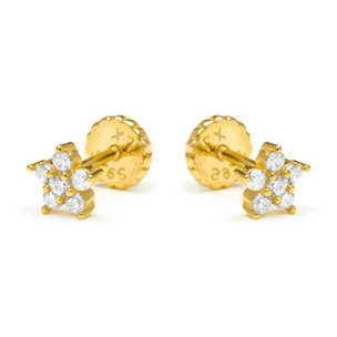 Pendientes Anba acabado oro amarillo 18k