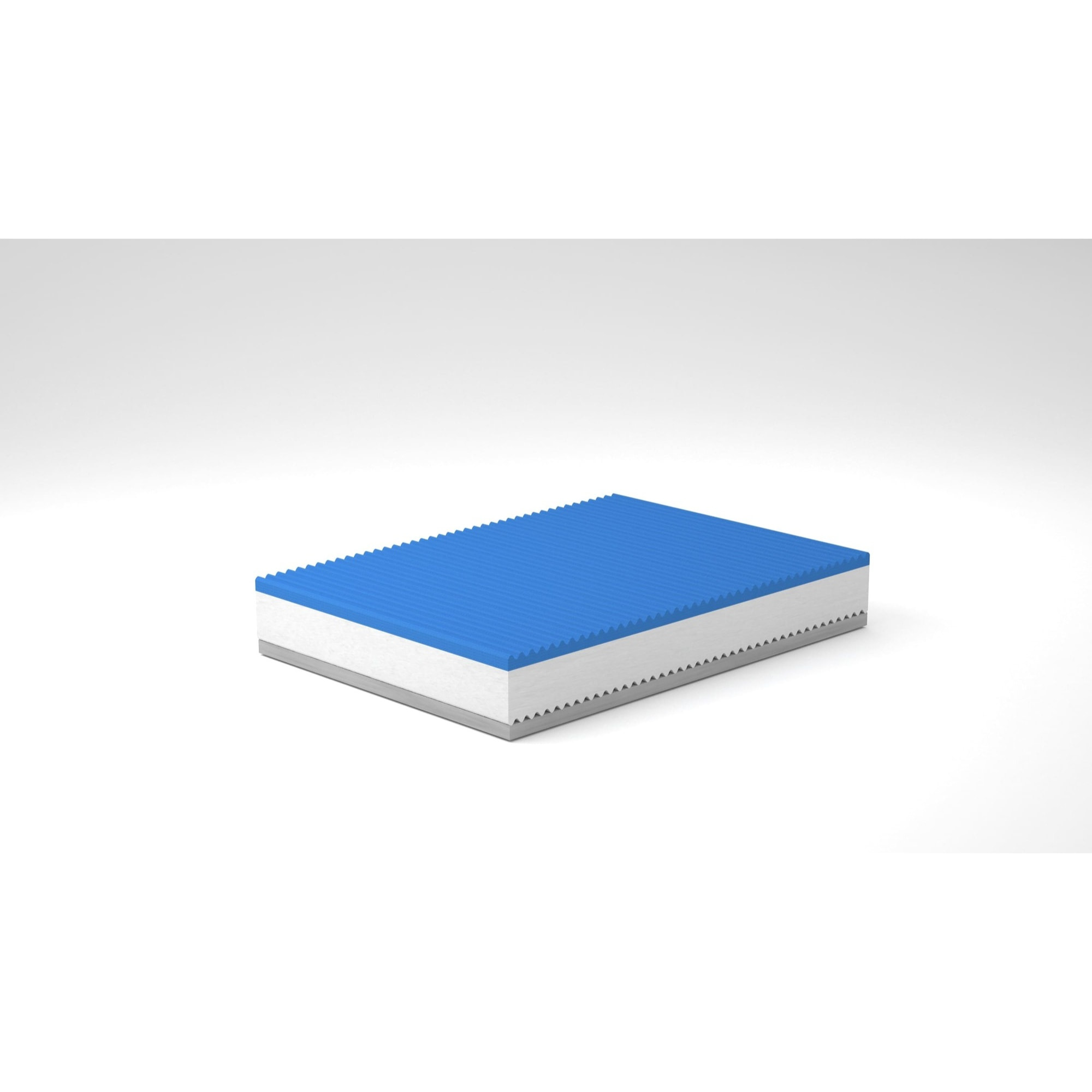 Materasso 3 strati MemoryFoam Acquagel,zone differenziate,traspirante 90x200x24cm
