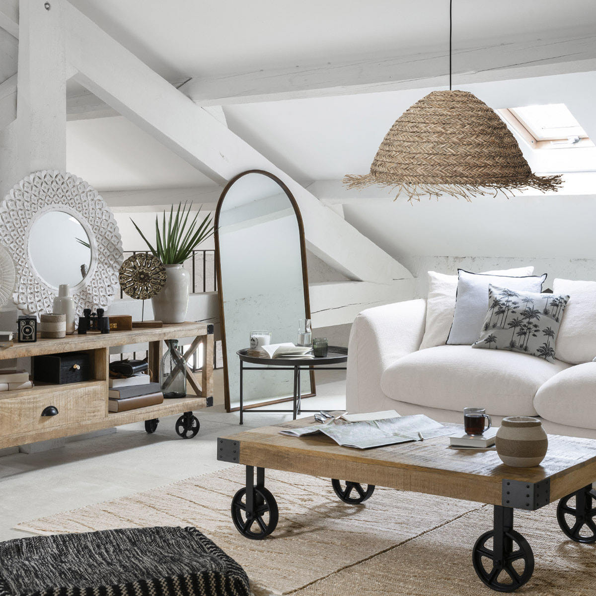 Miroir Maria - 78x140 cm - Atmosphera créateur d'intérieur