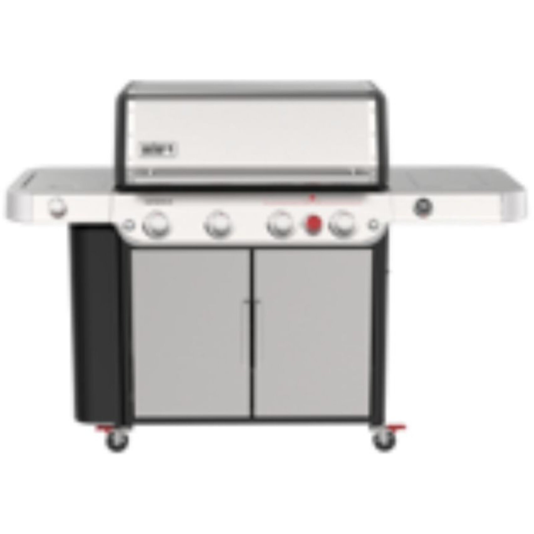 Barbecue gaz WEBER Genesis SP-435 4 brûleurs réchaud latéral thermomètre digital sur chariot, 86x48 cm