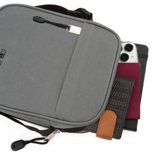 Bandolera Hombre Vegana Itaca Spey Gris