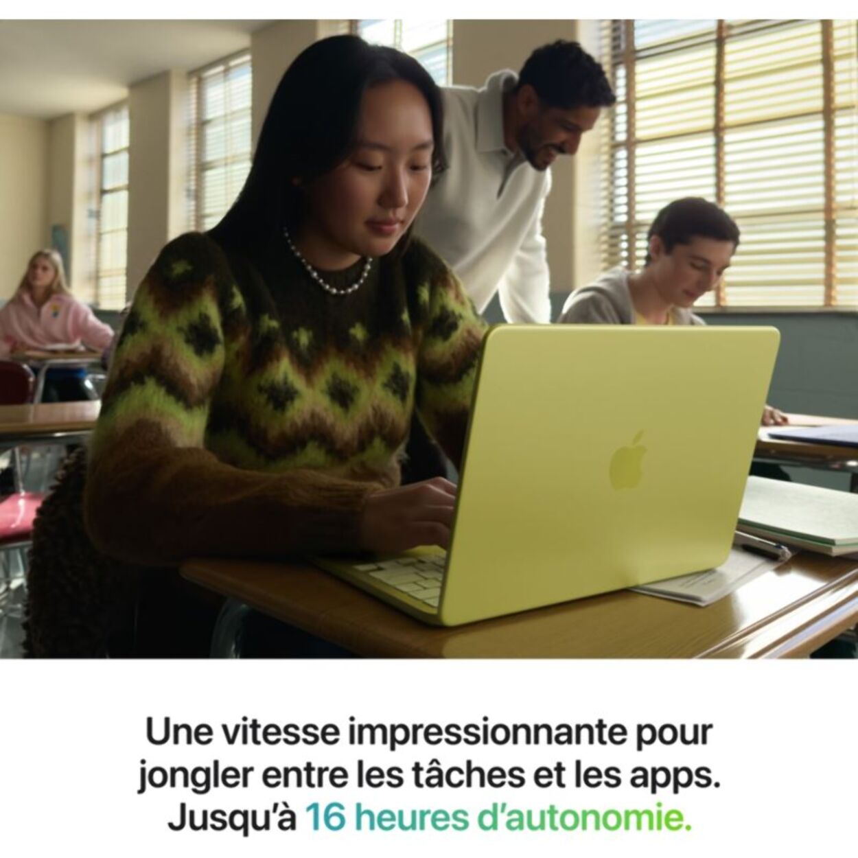 Ordinateur Apple MACBOOK Neo Puce A18 Pro CPU 6 / GPU 5 coeurs Mémoire RAM 8Go Stockage 512Go SSD Argent avec Touch ID