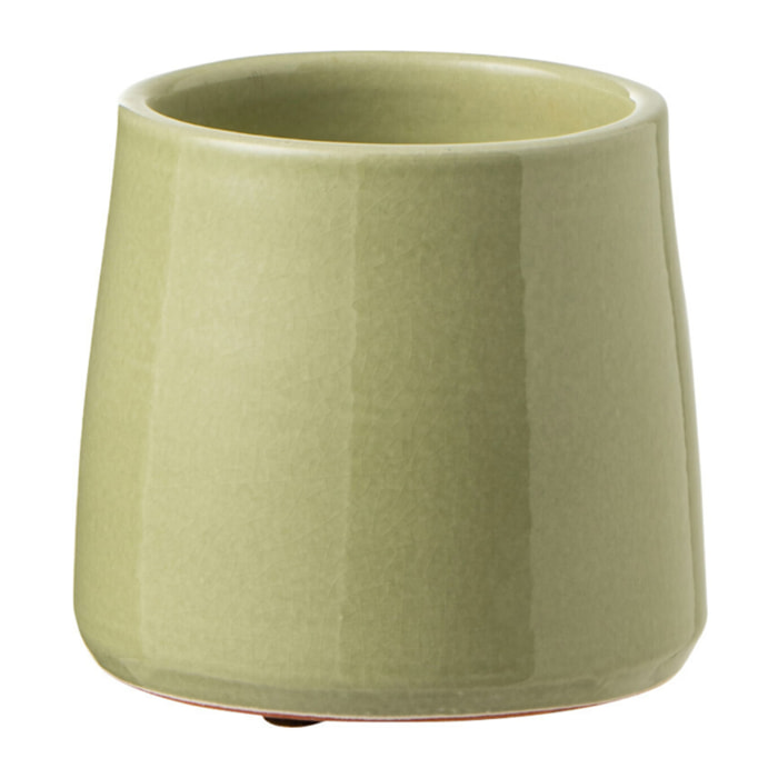 J-Line cache-pot Rond - céramique - vert - extra small - 2 pièces - Ø 13.5 cm