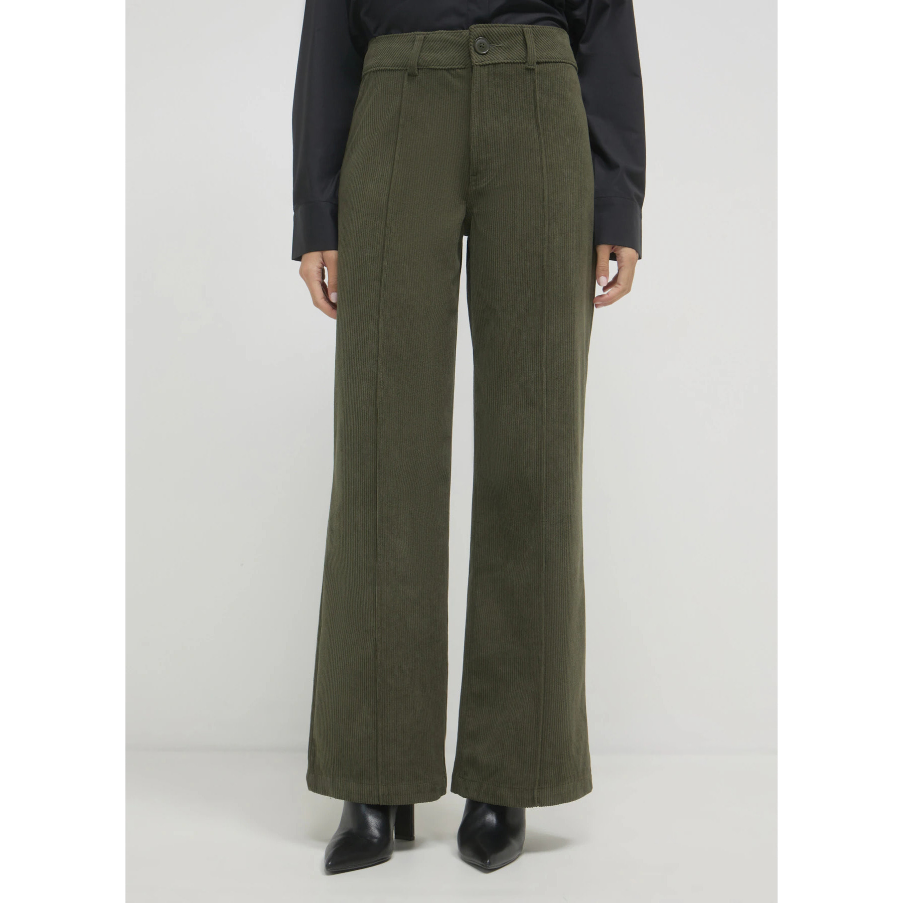 Pantalone palazzo effetto velluto