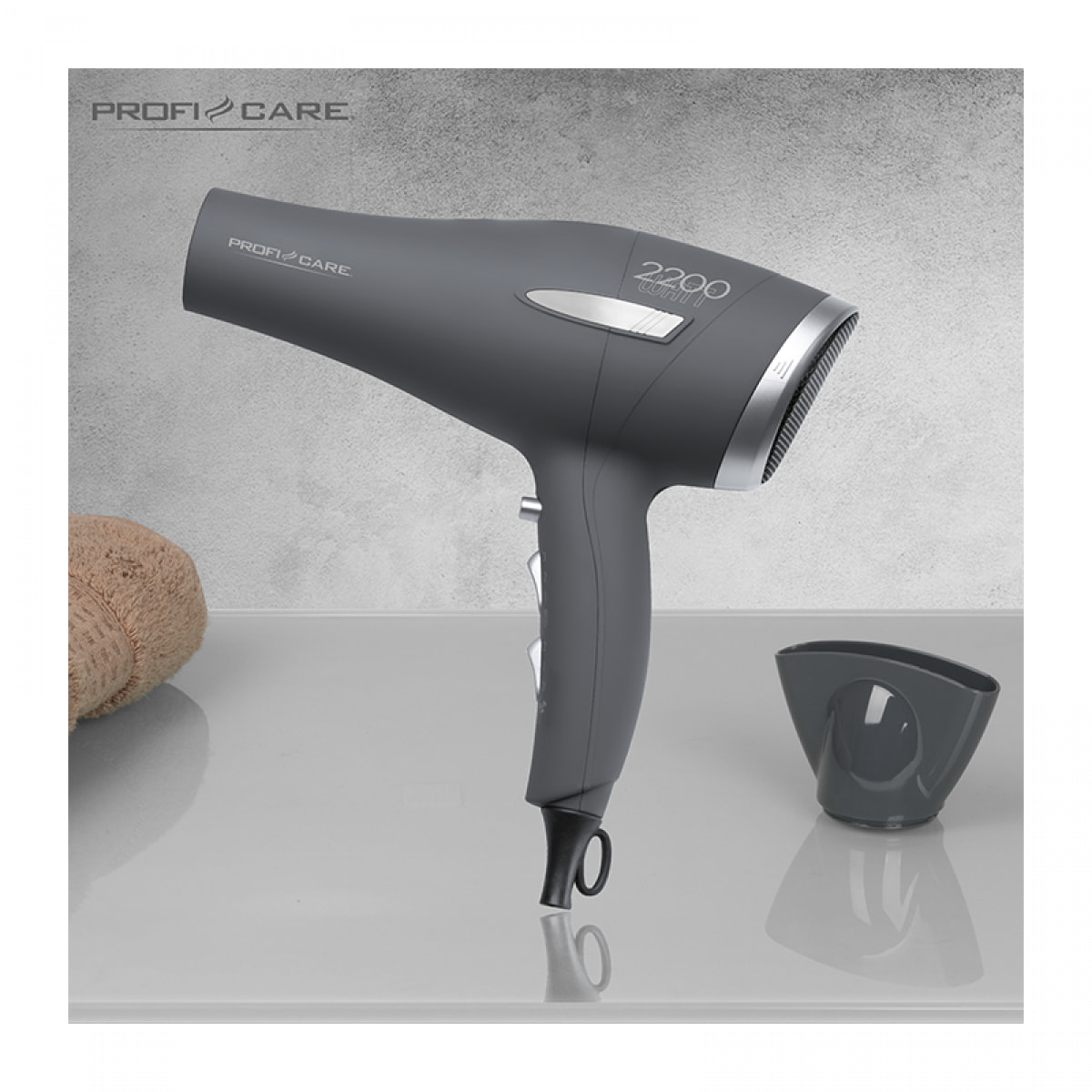 Sèche-cheveux professionnel de 2200W Proficare PC-HT 3045 Anthracite