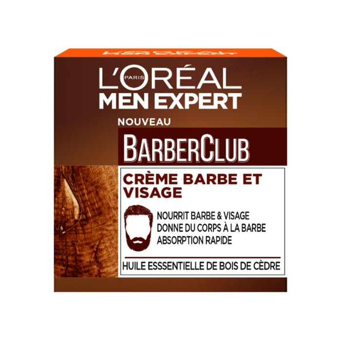 L'Oréal Men Expert Barber Club Crème Barbe & Visage 50ml