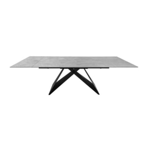 Table de repas extensible 160/240 cm céramique gris - ONDINE