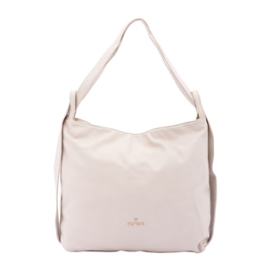 Borsa a spalla da donna - Modello False - Ecopelle e poliestere - 40.0 x 33.0 x 11.0 cm