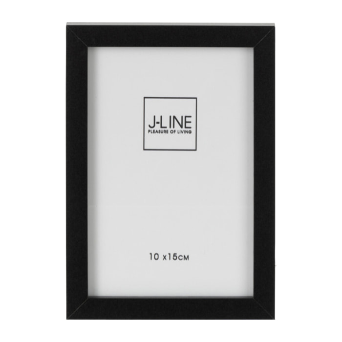 J-Line cadre photo Basic - bois - noir - extra small - 4 pièces