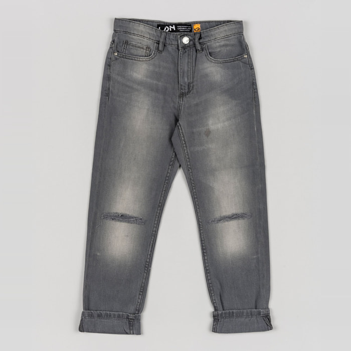 Jeans - 100% cotone - grigio denim