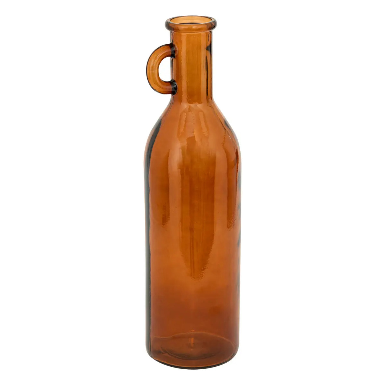 Vase verre bouteille Yana ambre H50cm