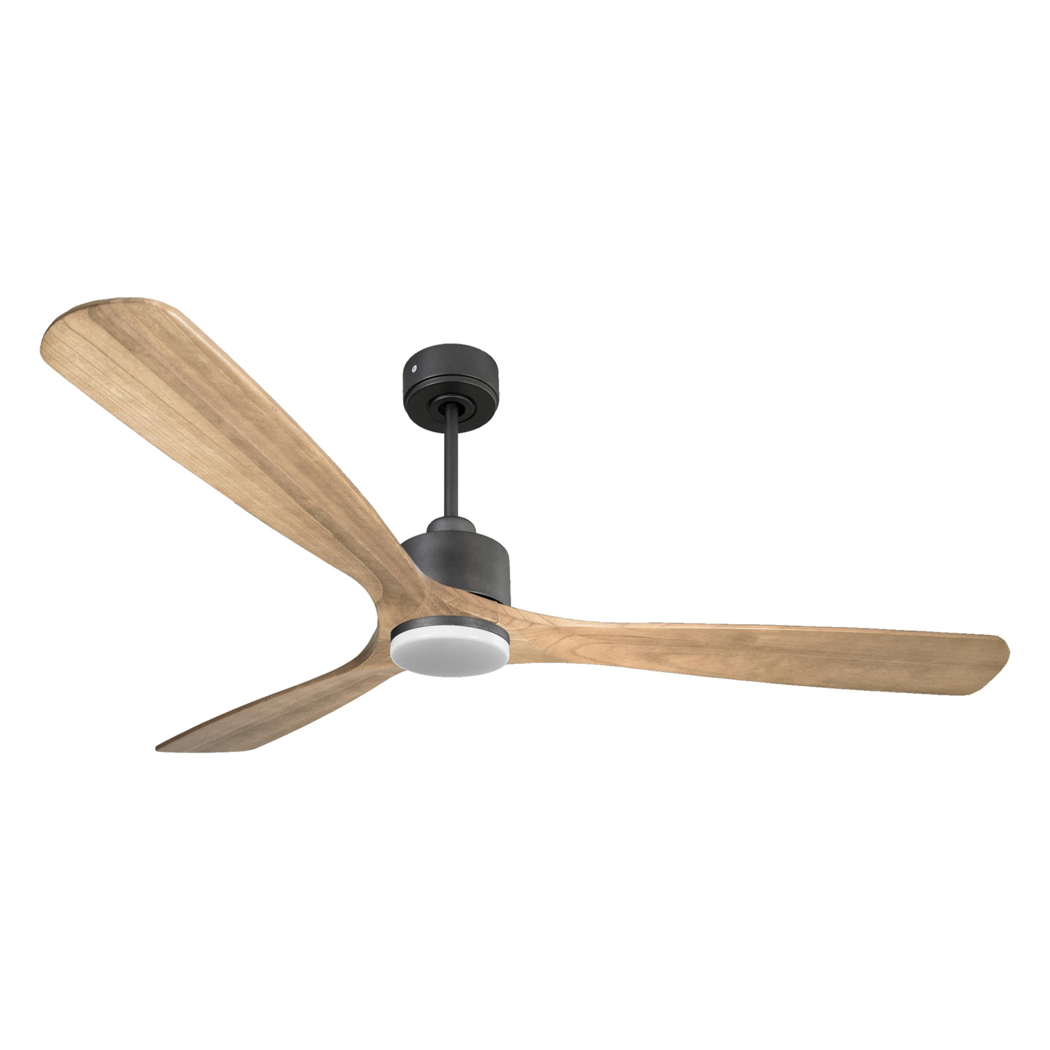 Ventilateur de plafond Réversible  Thermostat Dimmable Wifi Moteur à courant continu Toits en pente Télécommande Lumière à trois tons Hypersilence Mémoire