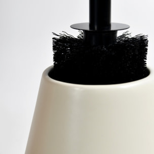BROSSE WC JOSHUA ECRU AVEC MANCHE NOIRE