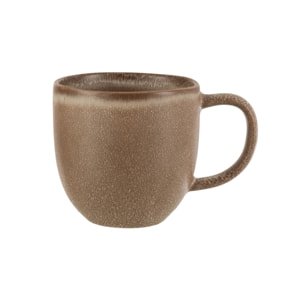 J-Line tasse Louise - céramique - cognac - 6 pcs