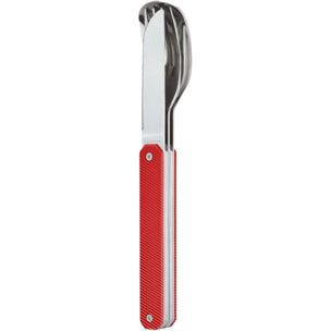 Couverts AKINOD 3 couverts droits 12h34 aluminium rouge