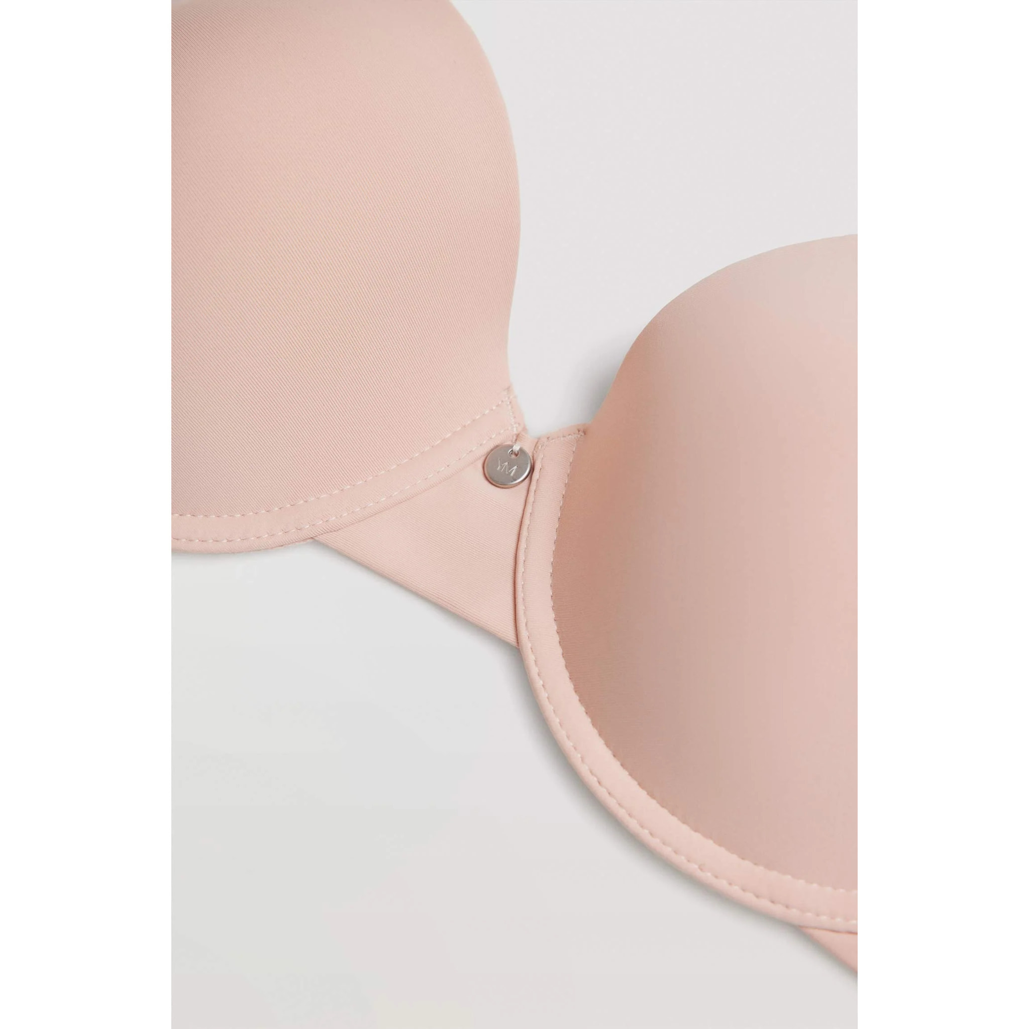 Reggiseno imbottito con ferretto beige e ampia chiusura, coppe B e C
