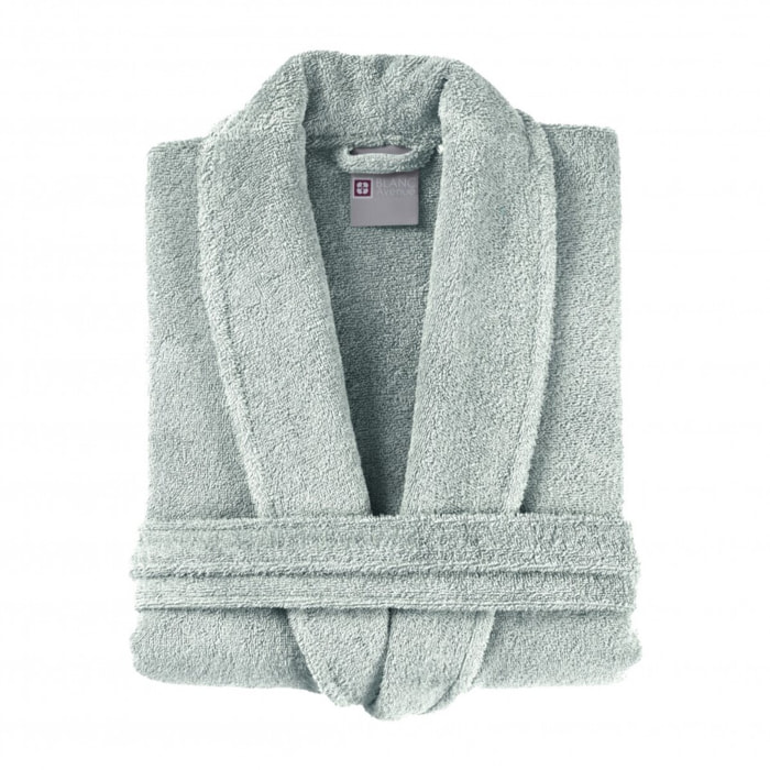 Peignoir femme 100% coton céladon