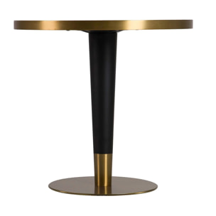 Mesa Comedor Piedra Acero Inoxidable Edfu 80x80x75 Cm