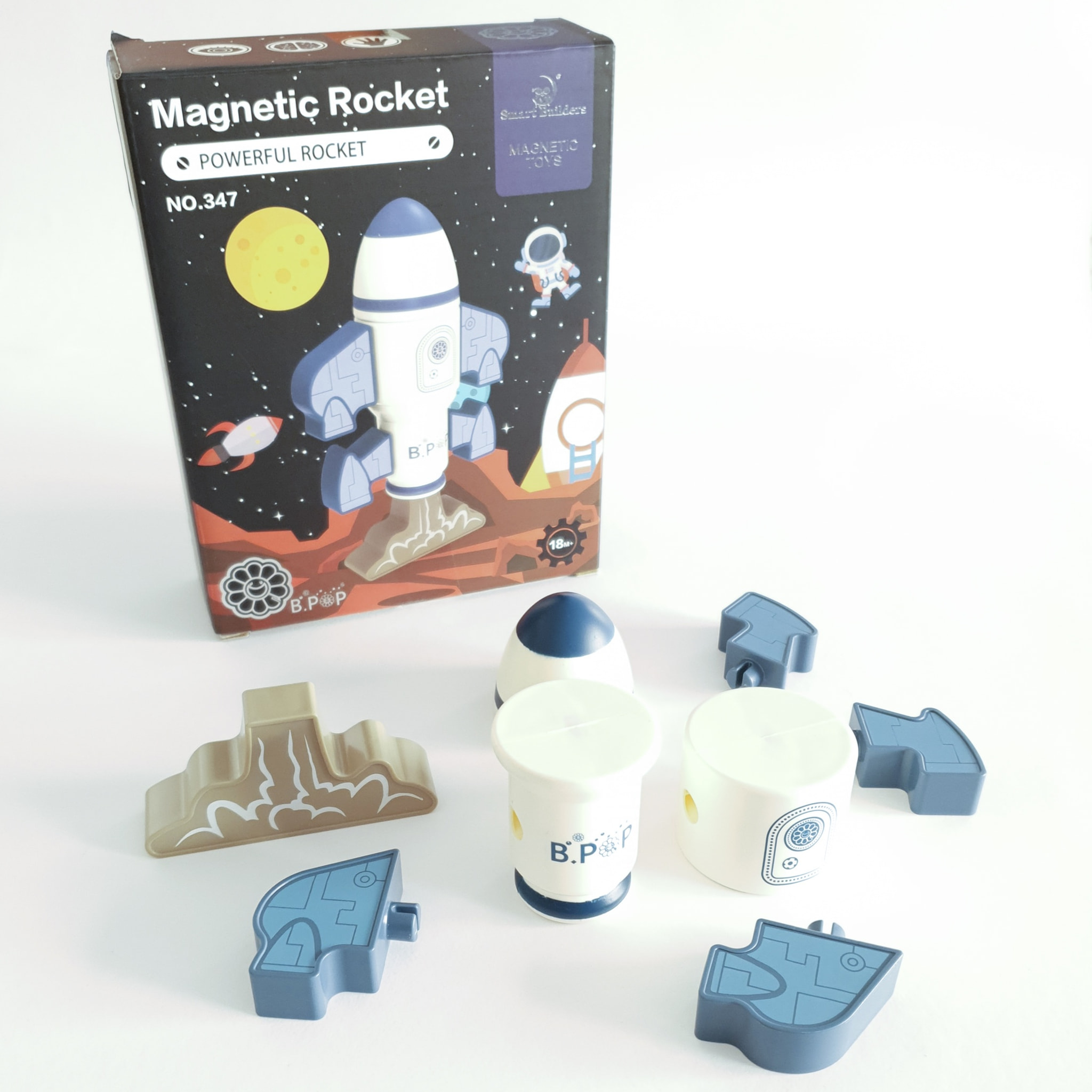 COHETE MAGNÉTICO DE CONSTRUCCIÓN: COHETE DE GRAN POTENCIA 8 pcs