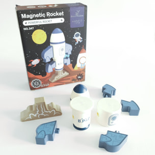 COHETE MAGNÉTICO DE CONSTRUCCIÓN: COHETE DE GRAN POTENCIA 8 pcs