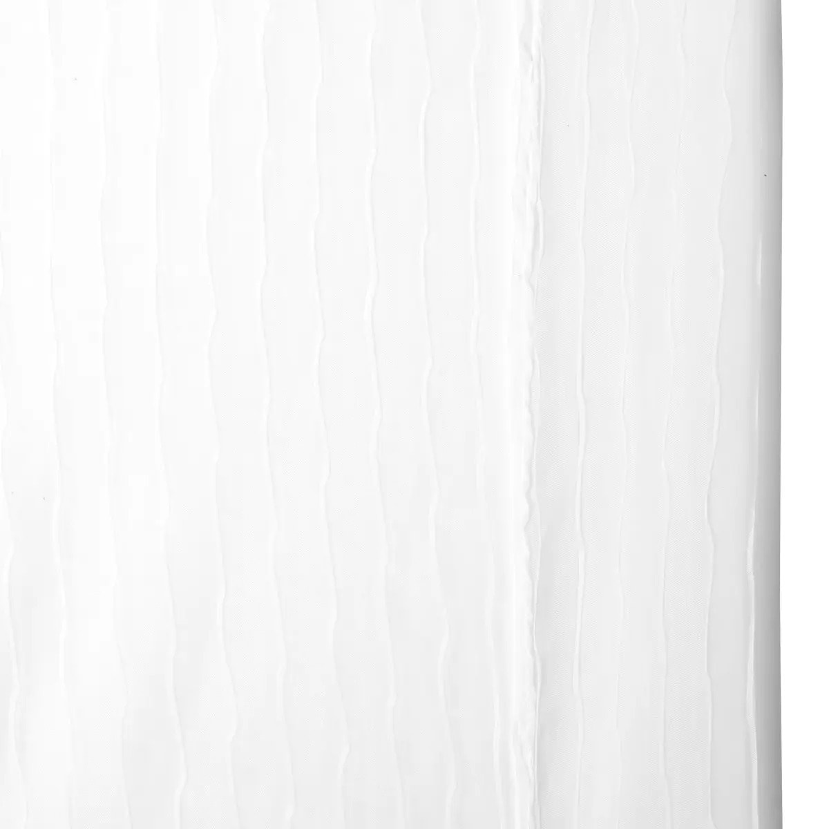 Voilage Mila rayures texturées140x240cm blanc