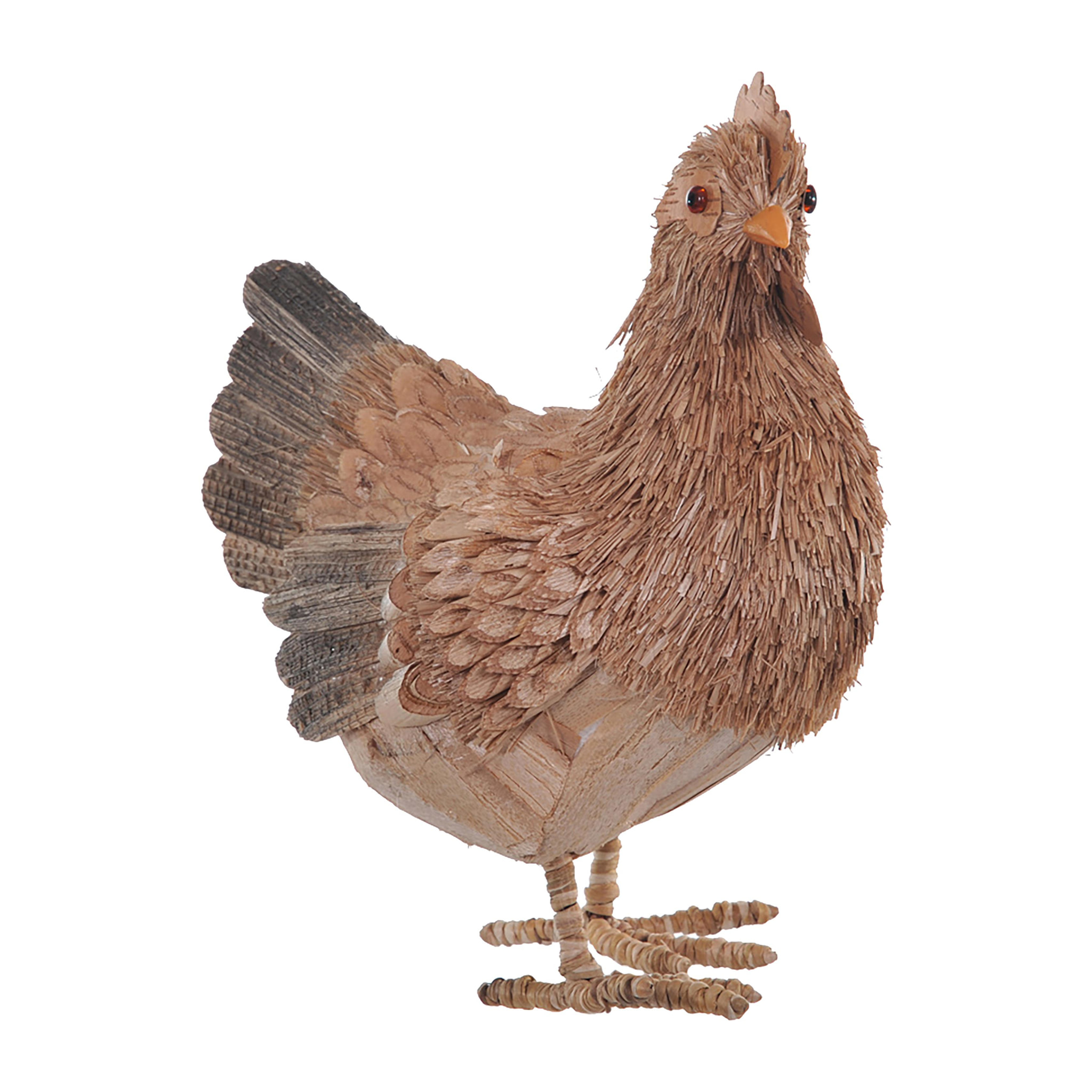 Gallina. Altezza 29 Cm - Pezzi 1 - 27X29X17cm - Colore: Altro - Bianchi Dino - Soggetti Pasquali, Conigli, Galline, Pecore Ecc