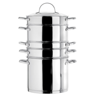 Elysée - Le Cuisinox "Set para la cocción al vapor 6 piezas"