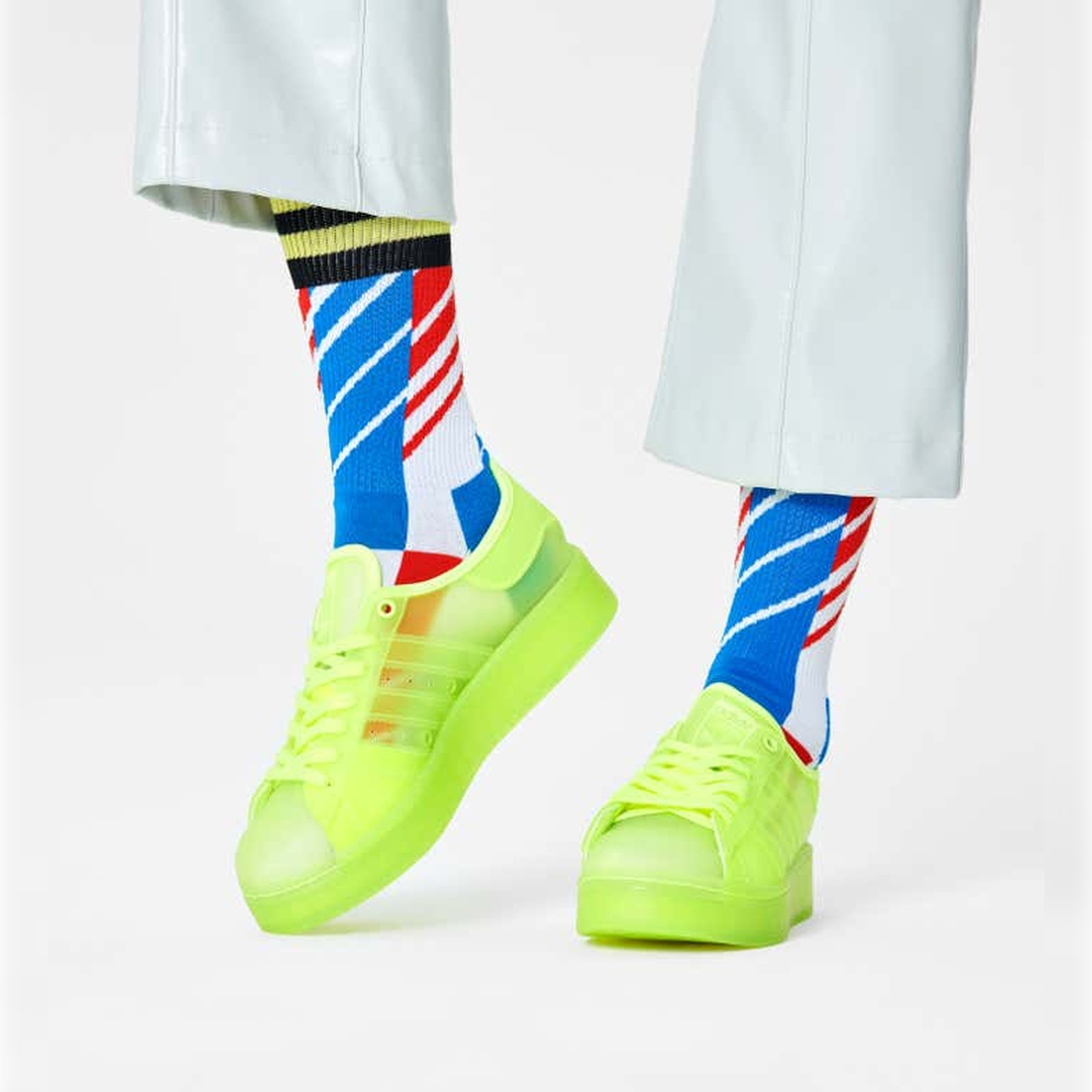 Calcetines scattered stripe crew