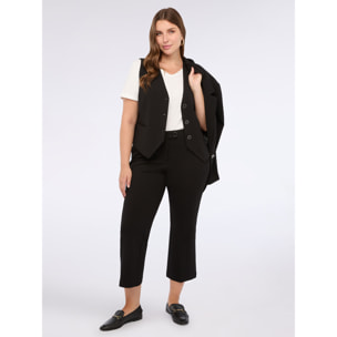 Fiorella Rubino - Gilet in tessuto stretch - Nero