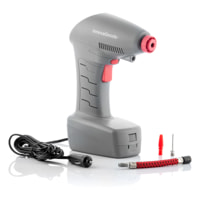 Compressore D'Aria Portatile Con LED Airpro+ 100 W - Grigio - 18x25x8 cm