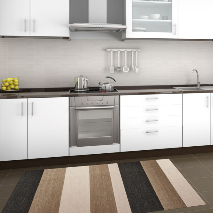 Alfombra LIVING DECO Franjas Camel