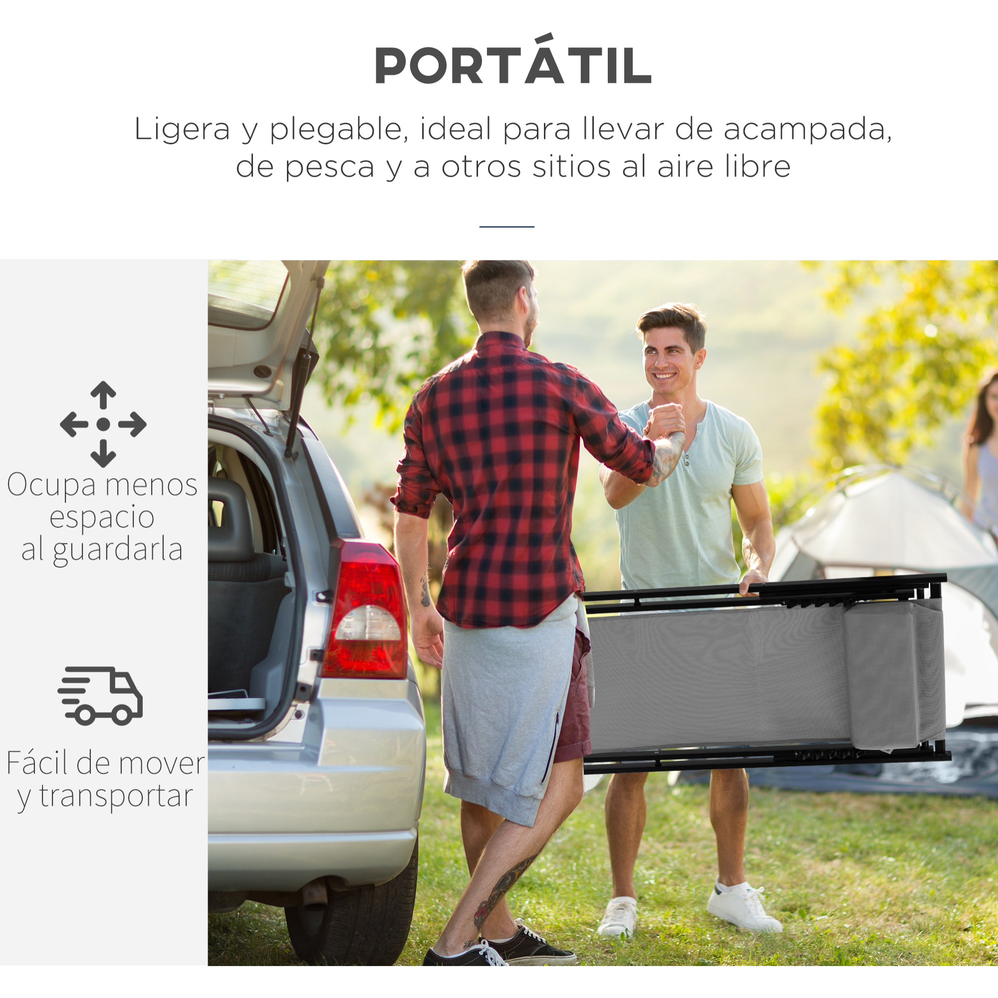 Conjunto de 2 Tumbonas Plegables de Aluminio Tumbonas de Jardín con Respaldo Regulable en 5 Posiciones y Reposacabezas para Terraza Patio Exterior 60x100x85 cm Gris