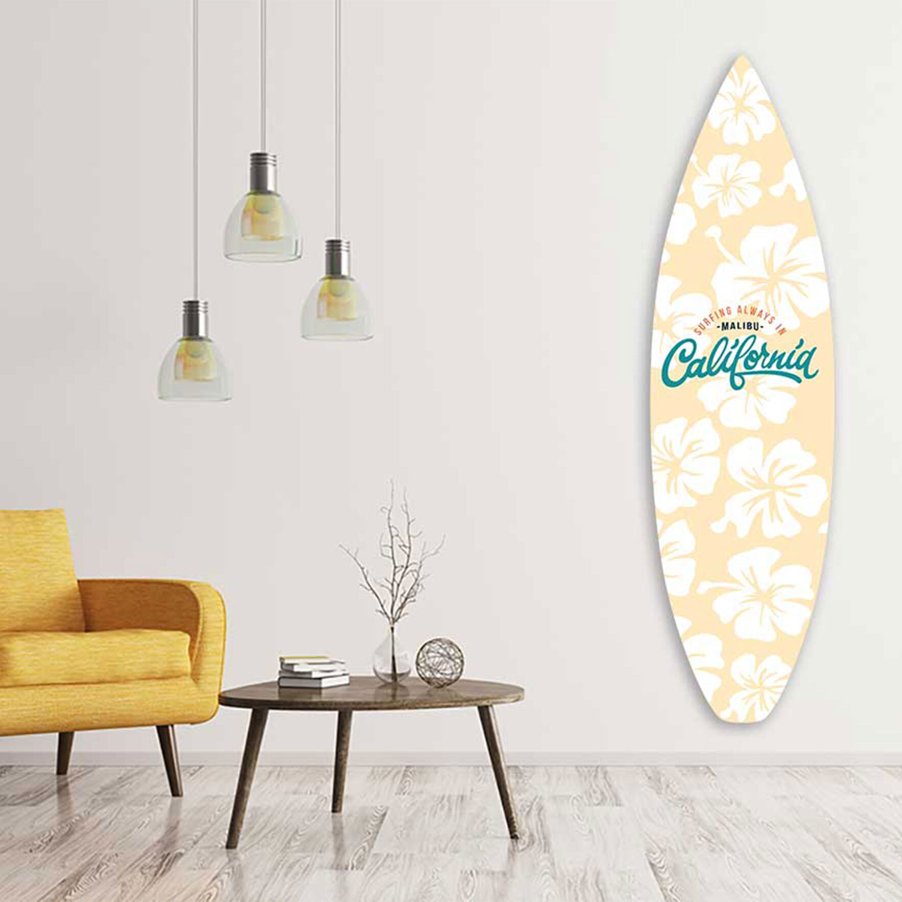 Planche de surf décorative malibu Tableau alu Dibond