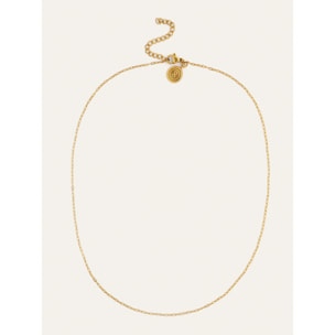 Collar Mini Fine Chic Acero Baño Oro