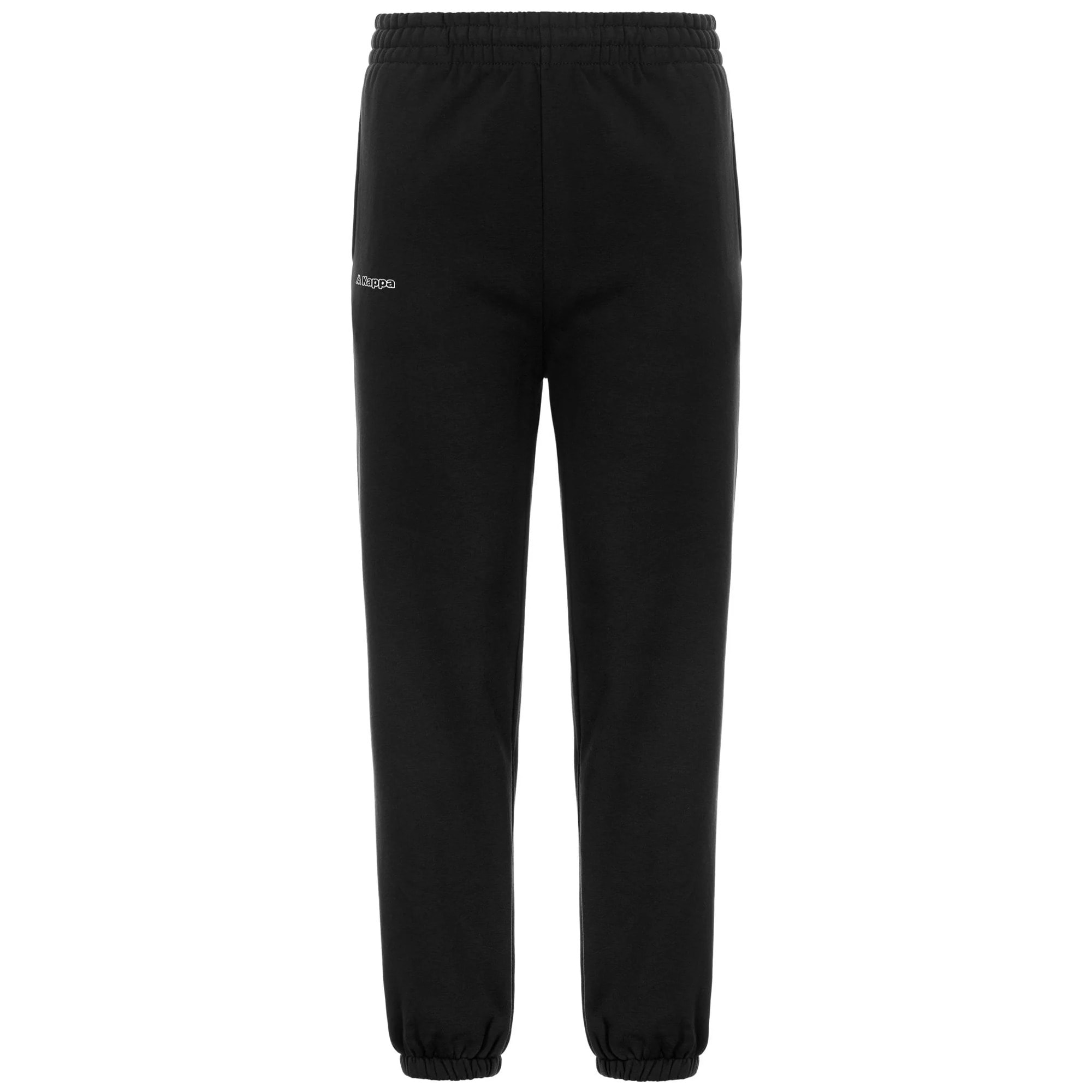 Kappa - Pantaloni Donna Nero - Logo Sea Or