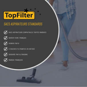 Lot de 8 sacs aspirateur Samsung TopFilter