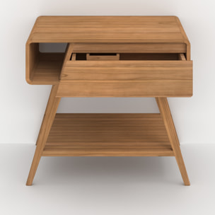 Meuble de salle de bain en bois de teck 90 cm - Kafa