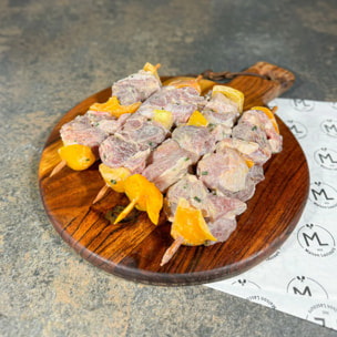 Brochette de Veau Crème Girolles