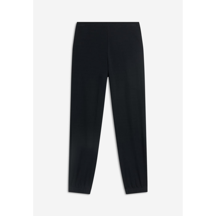 Pantaloni joggers da donna in tessuto jersey waffle