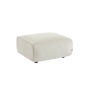 Pouf, repose-pieds pour canapé 2 places velours côtelé WALLAS