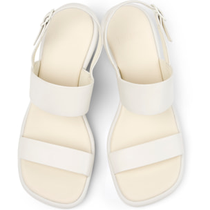 Sandalias - CAMPER Louise Sandal - Blanco - Cuero liso