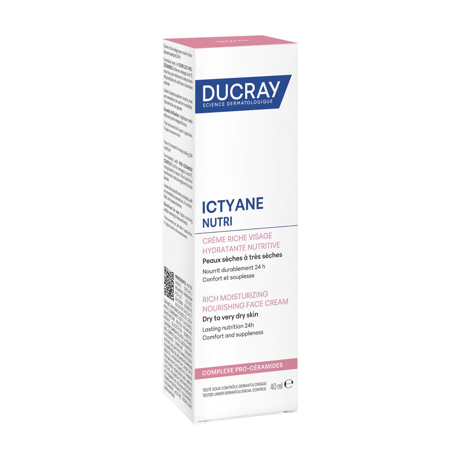 Ictyane Nutri - Crème Riche Visage Hydratante Nutritive 40 ml